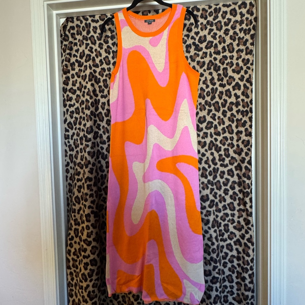 Wild Fable Orange and Pink Knit Sweater